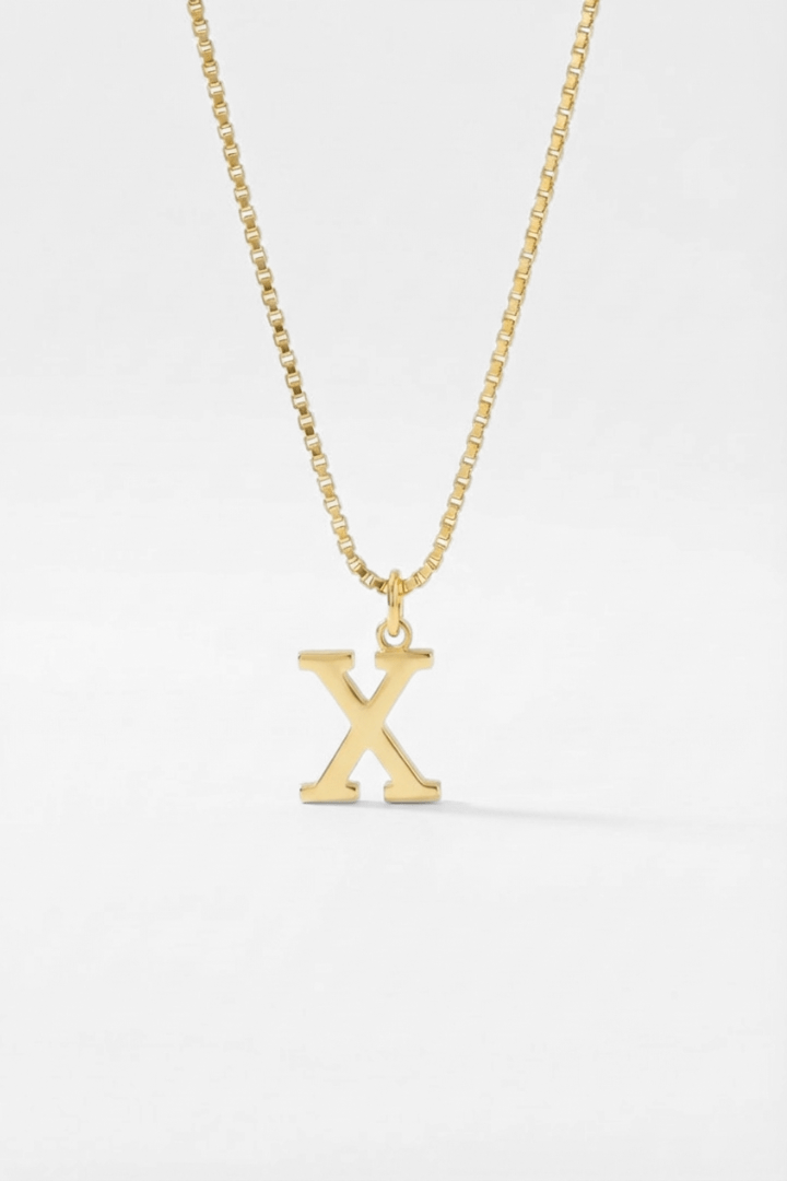 INITIAL NECKLACE GOLD - Kumaya Jewelry