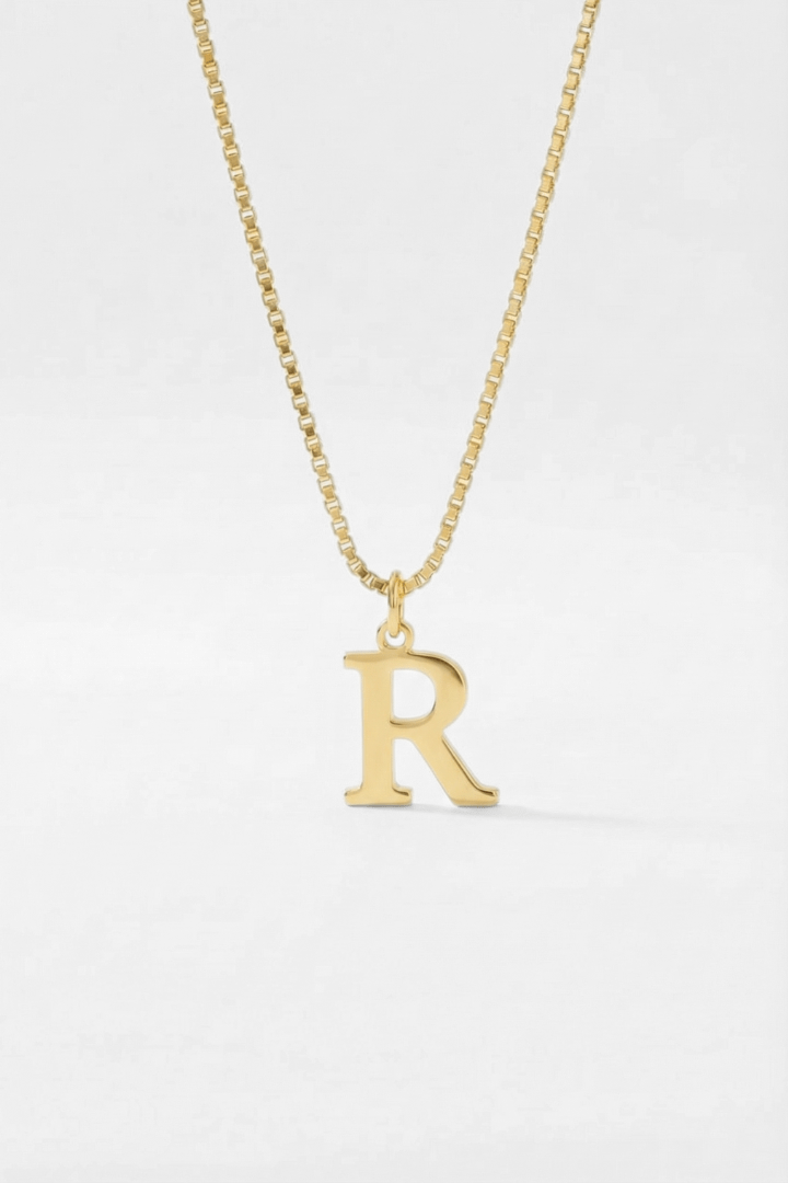 INITIAL NECKLACE GOLD - Kumaya Jewelry