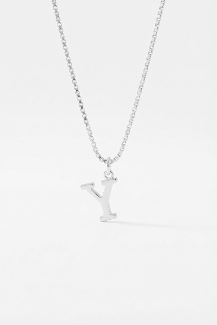 INITIAL NECKLACE SILVER - Kumaya Jewelry