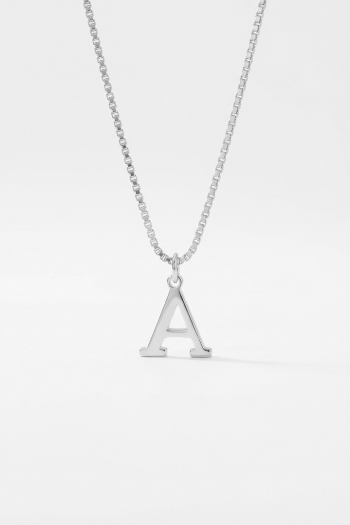 INITIAL NECKLACE SILVER - Kumaya Jewelry
