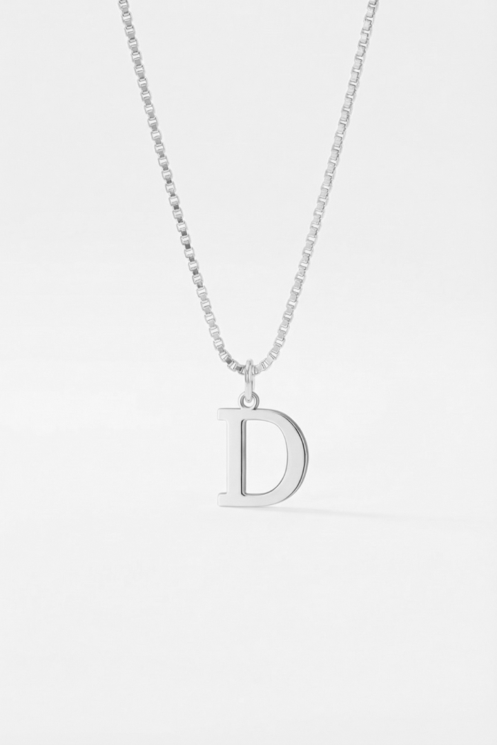 INITIAL NECKLACE SILVER - Kumaya Jewelry