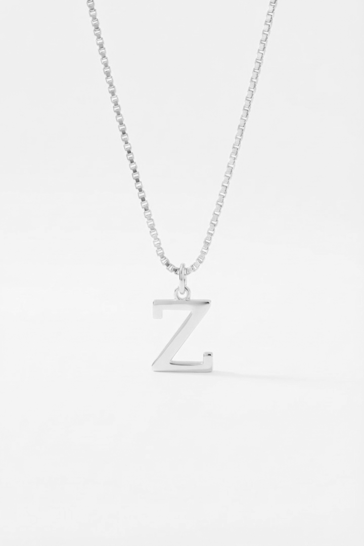 INITIAL NECKLACE SILVER - Kumaya Jewelry