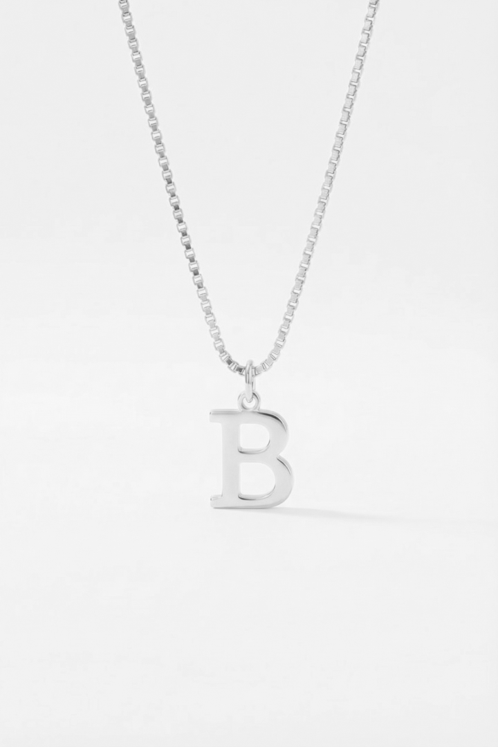 INITIAL NECKLACE SILVER - Kumaya Jewelry