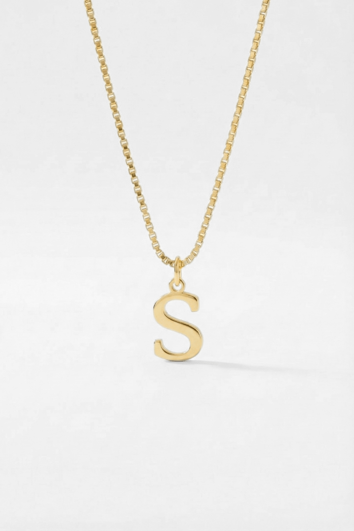 INITIAL NECKLACE GOLD - Kumaya Jewelry