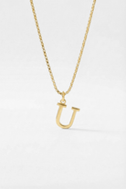 INITIAL NECKLACE GOLD - Kumaya Jewelry