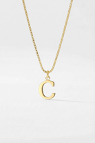 INITIAL NECKLACE GOLD - Kumaya Jewelry