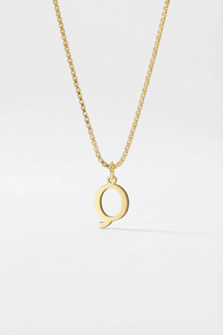 INITIAL NECKLACE GOLD - Kumaya Jewelry