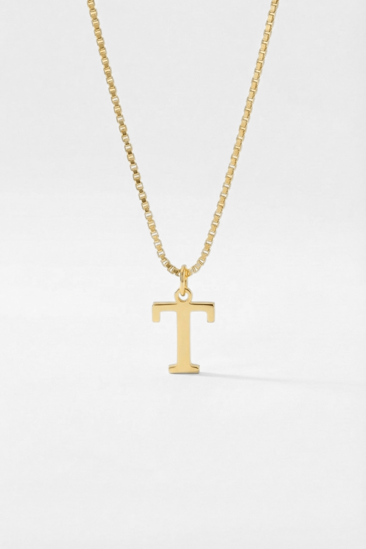 INITIAL NECKLACE GOLD - Kumaya Jewelry
