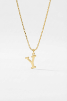 INITIAL NECKLACE GOLD - Kumaya Jewelry