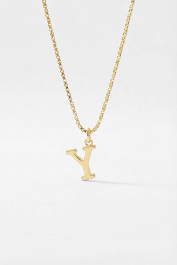 INITIAL NECKLACE GOLD - Kumaya Jewelry
