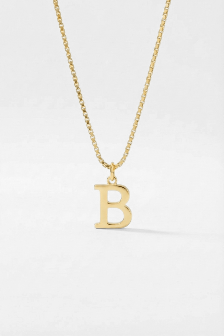 INITIAL NECKLACE GOLD - Kumaya Jewelry