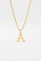 INITIAL NECKLACE GOLD - Kumaya Jewelry