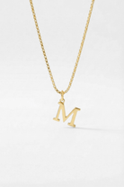 INITIAL NECKLACE GOLD - Kumaya Jewelry