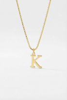 INITIAL NECKLACE GOLD - Kumaya Jewelry