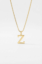 INITIAL NECKLACE GOLD - Kumaya Jewelry