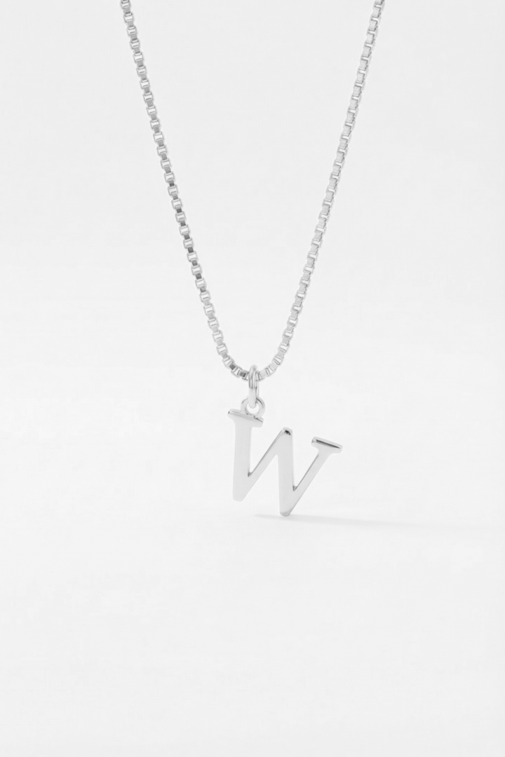 INITIAL NECKLACE SILVER - Kumaya Jewelry