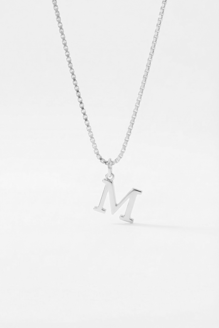 INITIAL NECKLACE SILVER - Kumaya Jewelry