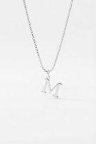 INITIAL NECKLACE SILVER - Kumaya Jewelry
