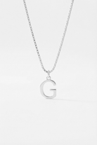INITIAL NECKLACE SILVER - Kumaya Jewelry