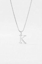 INITIAL NECKLACE SILVER - Kumaya Jewelry