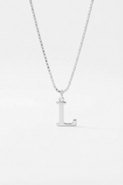 INITIAL NECKLACE SILVER - Kumaya Jewelry