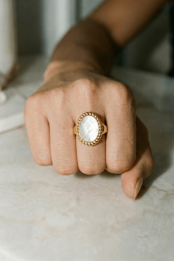 PEARL CREST RING - Kumaya Jewelry