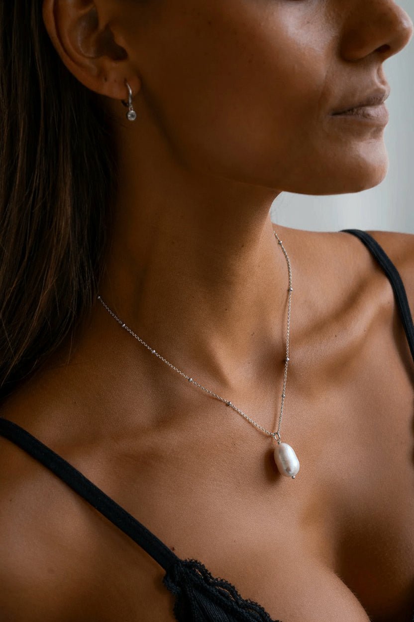 PEARL DROP NECKLACE - Kumaya Jewelry